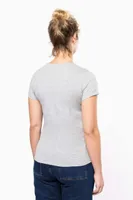 Tricou damă Kariban Short-sleeved Crew Neck personalizat, pe model