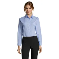 Cămașă damă Sol's Executive Poplin personalizată, sky blue