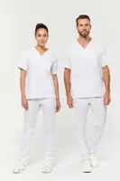 Pantaloni unisex Designed To Work Cotton Trousers personalizați, pe model