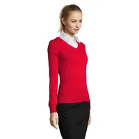 Bluză damă Sol's Galaxy V-neck Sweater personalizată, vedere lateral