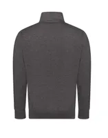 Bluză unisex Just Hoods Campus Full Zip Sweat personalizată, gri
