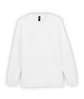 Tricou cu mânecă lungă unisex Gildan Hammer Adult personalizat, alb