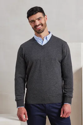 Bluză bărbați Premier Knitted V-neck Sweater