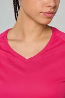 Tricou damă Proact V-neck Short-sleeved Sports personalizat, pe model