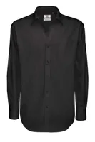 Cămașă bărbați B&C Sharp Lsl personalizată, negru