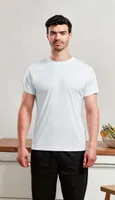 Tricou unisex Premier Coolchecker® Chef S (mesh Back) personalizat, pe model