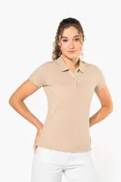 Tricou polo damă Kariban Organic 180 Piqué personalizat, pe model