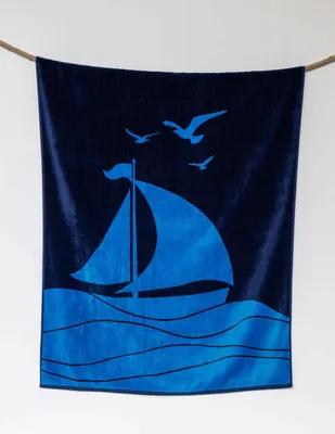 Prosop Olima „sailing Boat YD Velour Beach personalizat