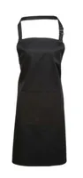 Șorț Premier Colours Collection Bib With Pocket personalizat, negru