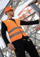 Vestă unisex Korntex Safety Vest With Zipper Cologne personalizată, pe model
