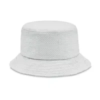 Pălărie Clop Din Hârtie Paie personalizat, alb