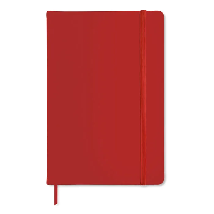 Carnet A5 liniat personalizat, roșu