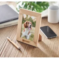 Rama foto din bambus personalizată, vedere zona de personalizare