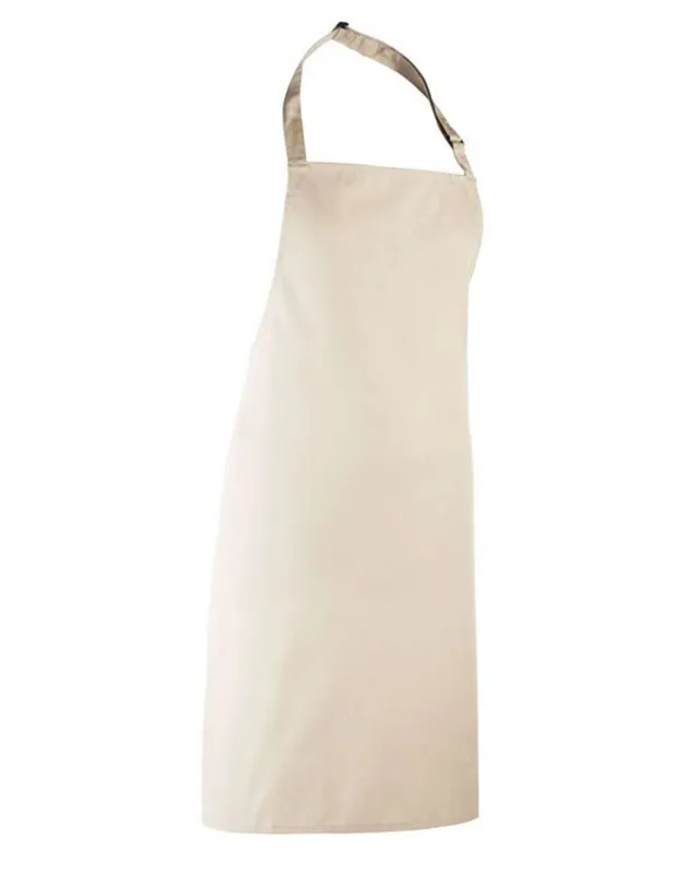 Șorț Premier Colours Collection Bib personalizat, natural