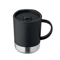 Cană cu perete simplu 300ml personalizată, vedere spate