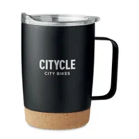 Pahar cu perete dublu de 300ml personalizat, vedere zona de personalizare