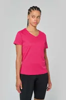 Tricou damă Proact V-neck Short-sleeved Sports personalizat, pe model