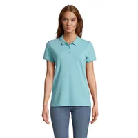 PLANET WOMEN Polo 170g personalizat, pool blue