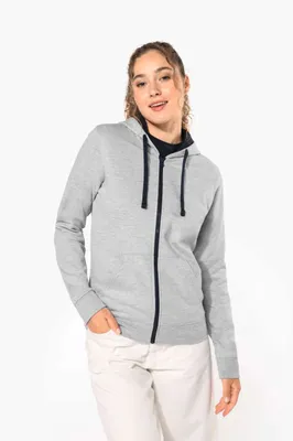 Hanorac damă Kariban Contrast Full Zip