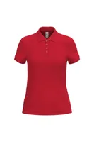 Tricou polo damă iDeal Basic Pique personalizat, roșu