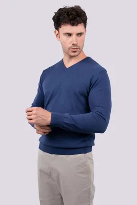 Bluză bărbați Legend Classics V-neck Fine Gauge Cotton Pullover
