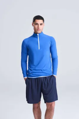 Bluză bărbați Just Cool Cool 1/2 Zip Sweat personalizată