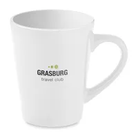 Cană ceramică de cafea 300 ml personalizată, vedere zona de personalizare