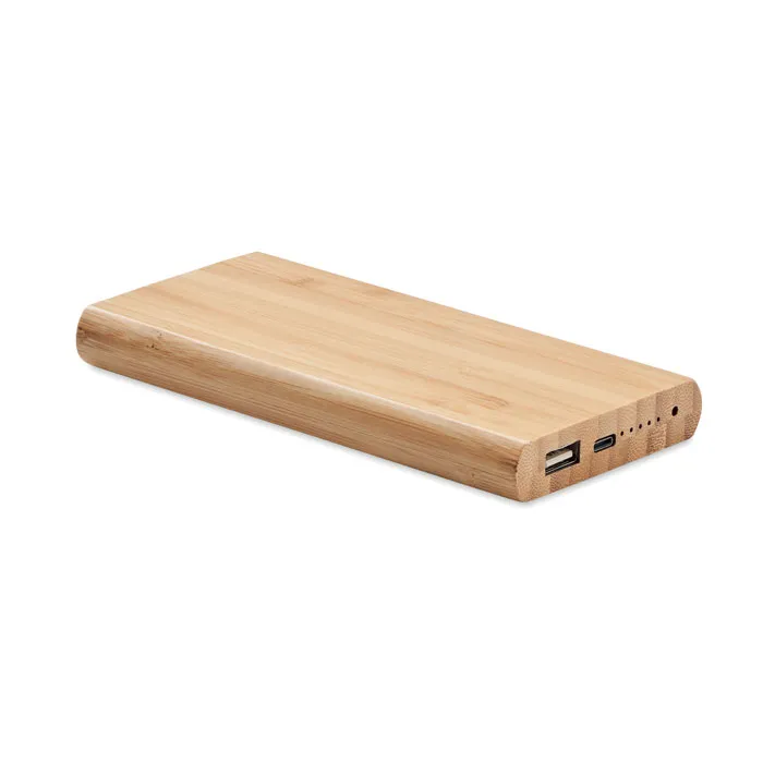 Powerbank bambus 6000 mAh personalizat