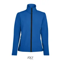Jachetă softshell damă SOL'S Race Softshell Zip personalizată, albastru