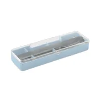 Set tacâmuri oțel inoxidabil personalizat, albastru copil