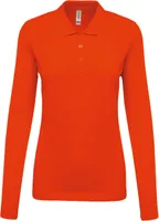 Tricou polo damă Kariban Piqué personalizat, portocaliu