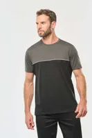 Tricou unisex Designed To Work Eco-friendly Short Sleeve Two-tone personalizat, pe model