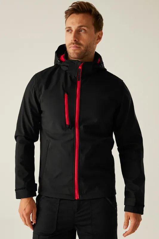 Hanorac bărbați Regatta Venturer 3 Layer Printable Softshell personalizat, pe model