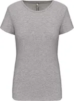 Tricou damă Kariban Short-sleeved Crew Neck personalizat, gri