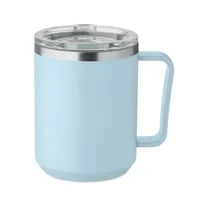 Cană cu perete dublu 400ml personalizată, albastru copil