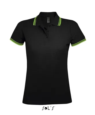 Tricou polo damă SOL'S Pasadena personalizat, negru