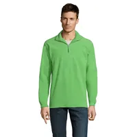 Jachetă polar unisex Sol's Ness Sweat Fleece 1/4 Zip personalizată, lime
