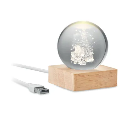 Glob Craciun LED personalizat