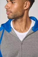 Hanorac unisex Proact Two-tone Zipped Fleece personalizat, pe model