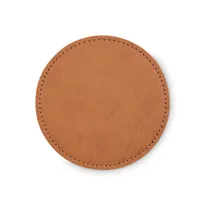 Coaster rotund în PU personalizat, vedere lateral