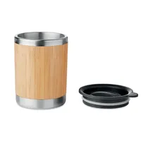 Pahar, perete de bambus 250ml personalizat, vedere detaliu
