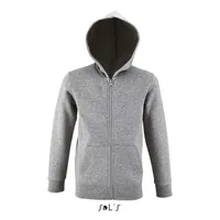 STONE KIDS HOODIE  260g personalizat, gri melange 2