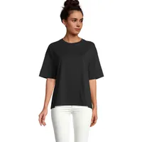 Tricou damă Sol's Boxy Tricou Oversized personalizat, deep black