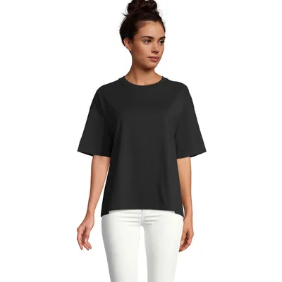 Tricou damă Sol's Boxy Tricou Oversized personalizat, deep black