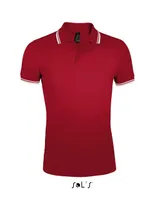 Tricou polo bărbați SOL'S Pasadena personalizat, roșu