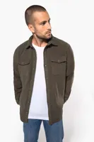Jachetă polar bărbați Kariban Sherpa-lined Fleece Overshirt personalizată, pe model
