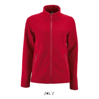 Jachetă polar damă SOL'S Norman Plain Fleece personalizată, roșu
