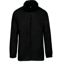 Jachetă unisex Kariban Unlined Windbreaker personalizată, negru