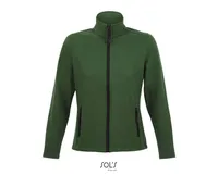 Jachetă softshell damă SOL'S Race Softshell Zip personalizată, verde