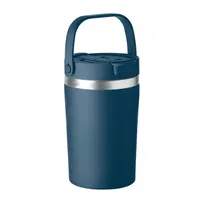 Pahar cu perete dublu 350 ml personalizat, albastru marin francez